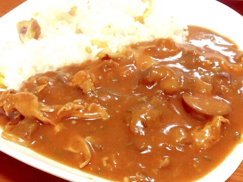 調理簡単☆なすとキノコのカレー♪